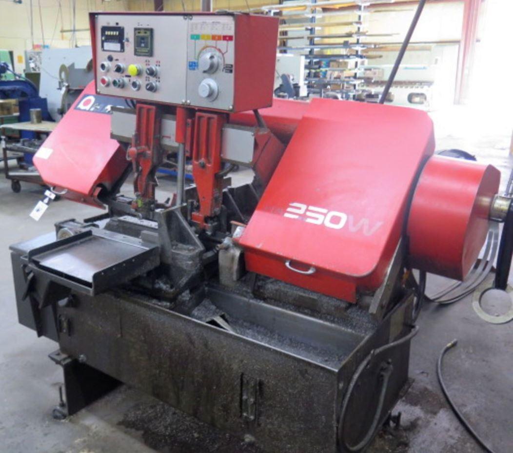 AMADA HA250W AUTOMATIC HORIZONTAL BAND SAW Blumberg Machinery Co.