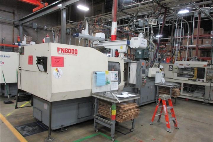 Nissei Used FN6000-71A Injection Molding Machine, 309 US ton, Yr. 2001, 29.9 oz.