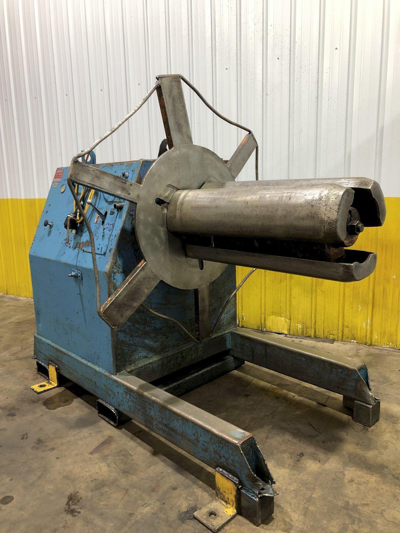 10,000 LB X 40" AMERICAN STEEL LINE MOTORIZED COIL REEL UNCOILER: STOCK 17199