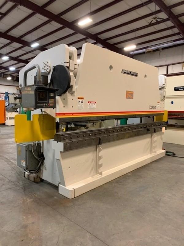 320 TON X 14′ ACCURPRESS 732014 CNC HYDRAULIC PRESS BRAKE WITH ETS CONTROL Blumberg Machinery Co.