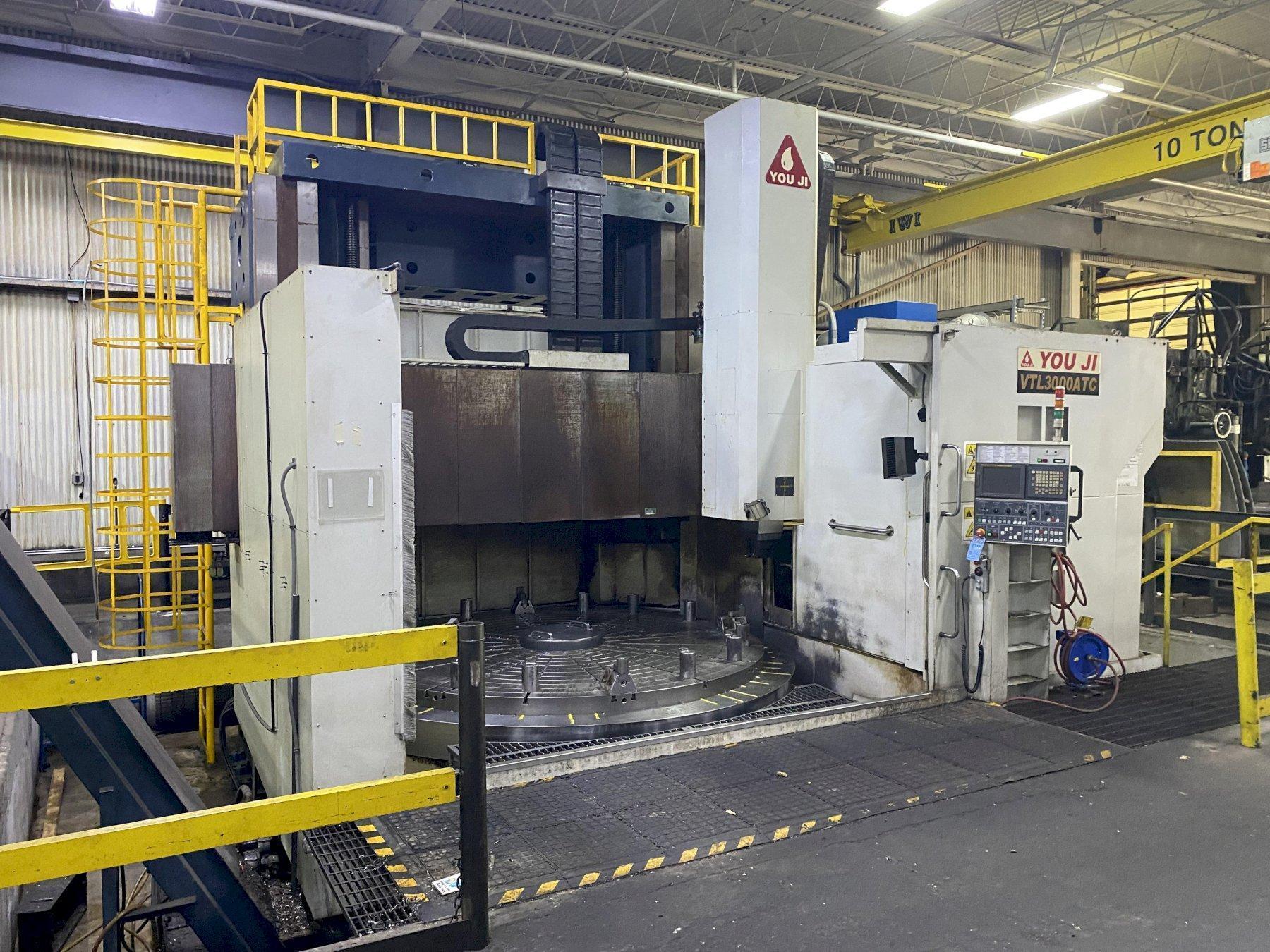 You JI VTL3000 ATC CNC Vertical Turning Lathe