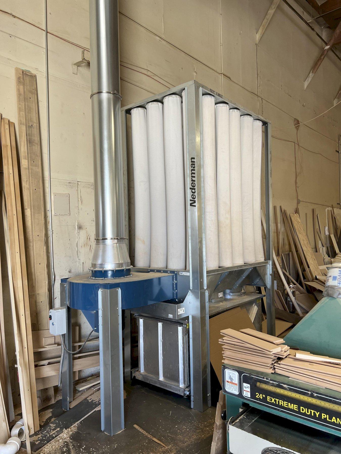 Nederman S-1000 Dust Collector, S-Series 230 Gallon Dump Bin, 14″ Inlet ...