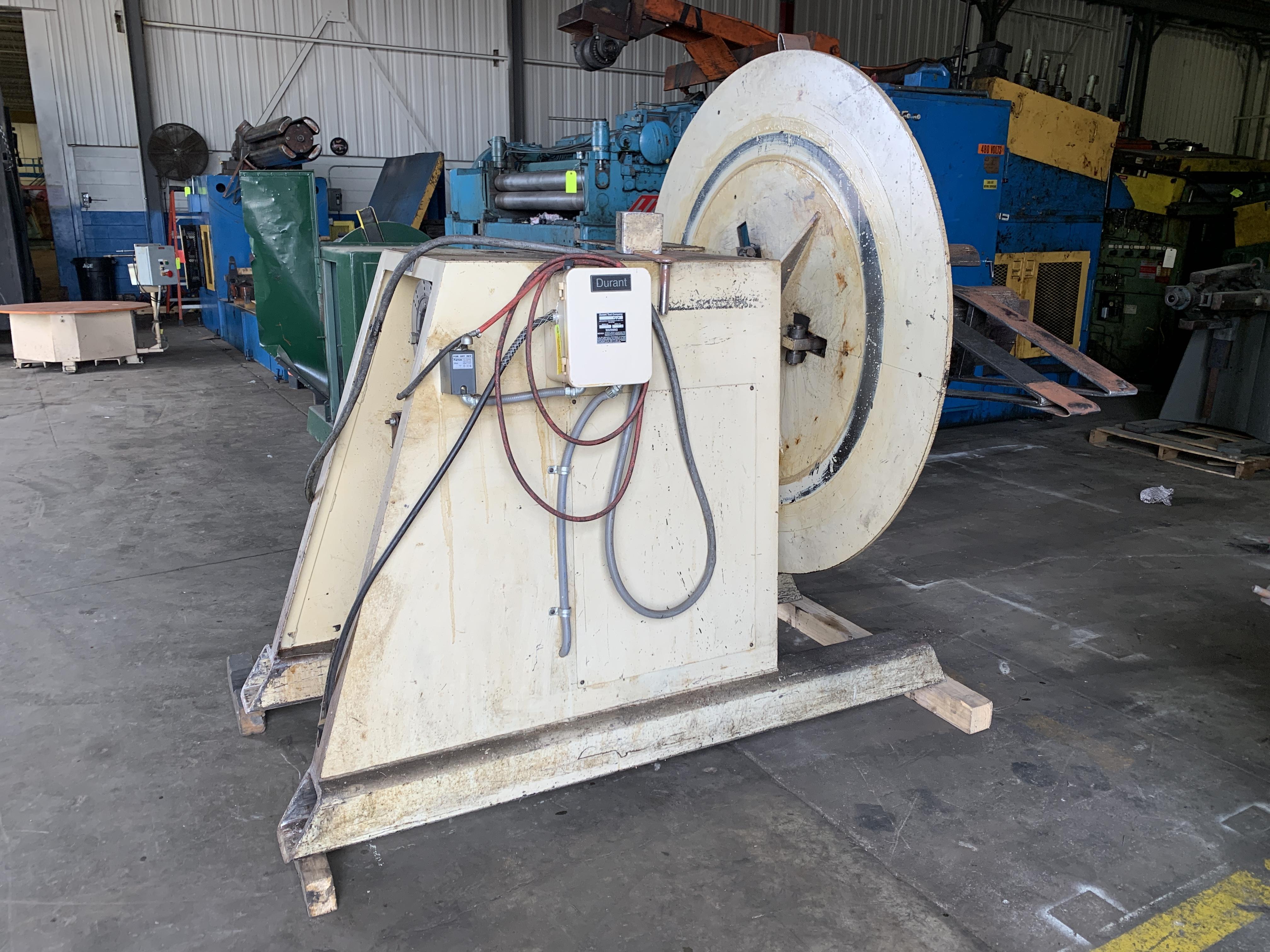 (T) Durant Coil Reel Uncoiler (PullOff) 10,000 Lbs. x 24″ Wide