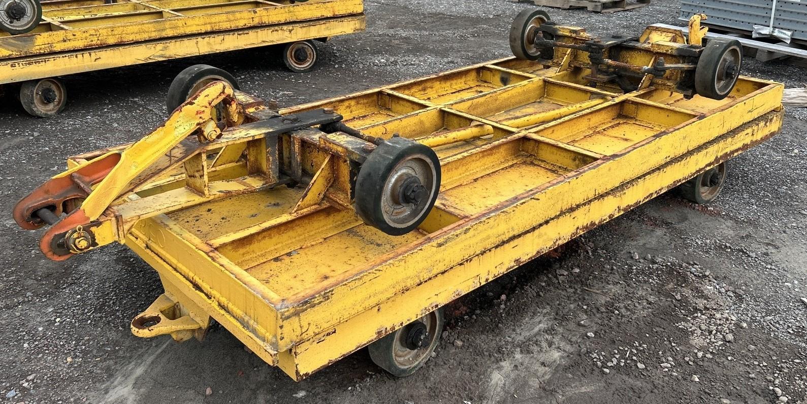 10,000 LBS X 4' X 9' HEAVY DUTY MOBILE TRANSFER / MOVING CART: STOCK #23514