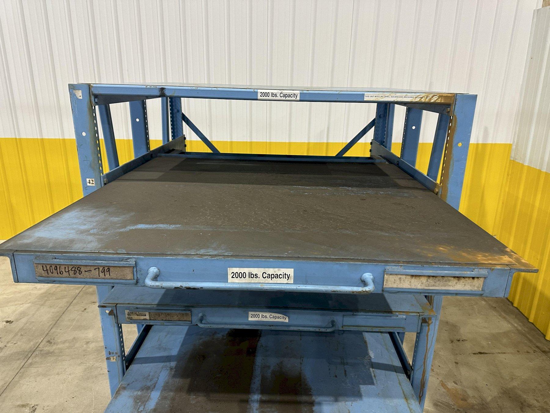 7 PULL – OUT DRAWER ADJUSTABLE DIE STORAGE RACK: STOCK #20422