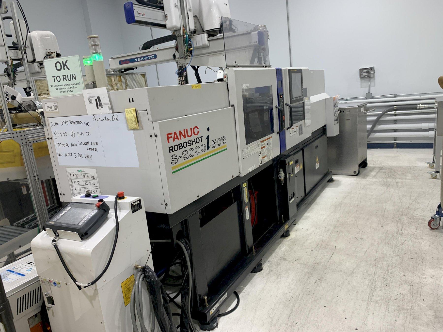 Fanuc Robotshot Used S2000-i50B Injection Molding Machine, 55 US ton ...