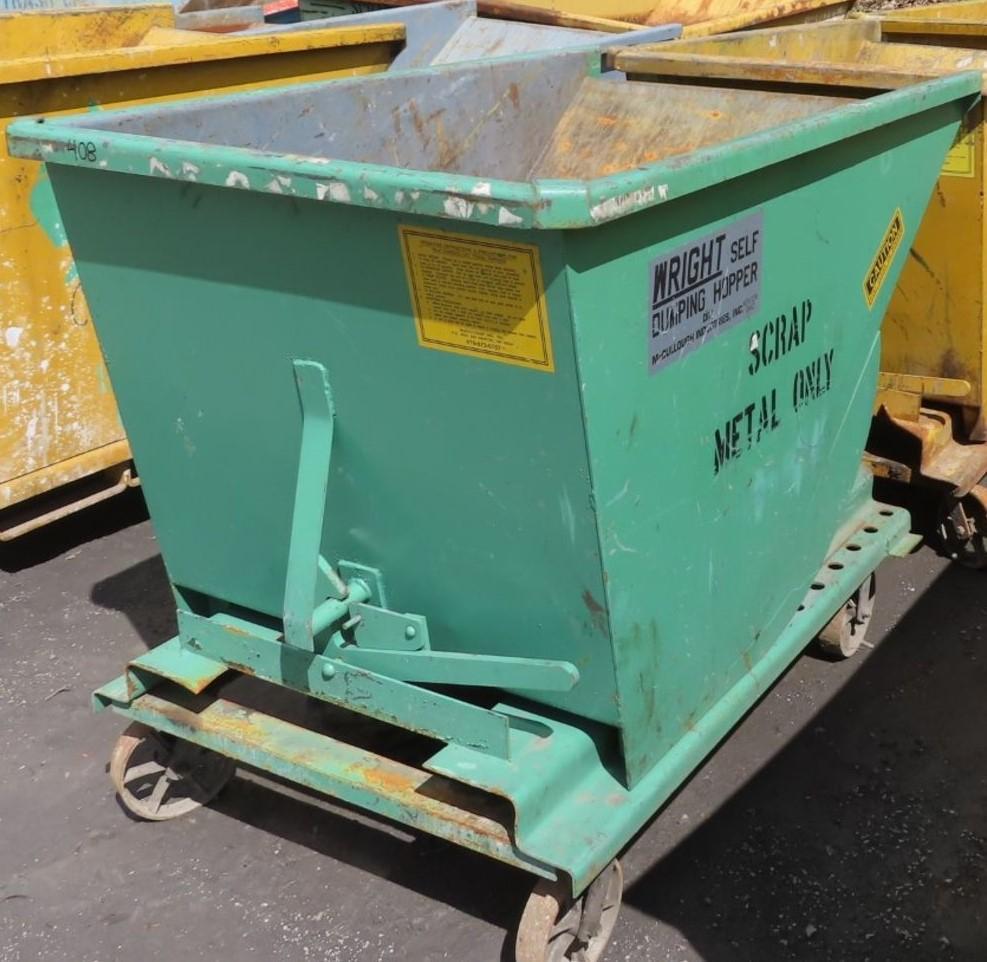 1 PREOWNED WRIGHT SCRAP HOPPER WITH WHEELS Smith Machinery Company, Inc.