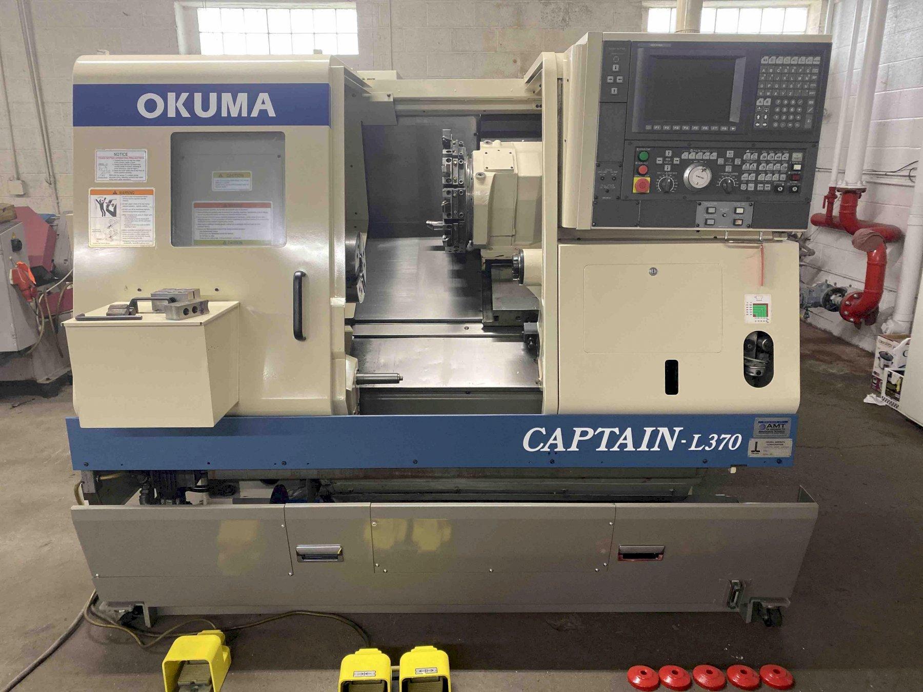 Okuma Captain L370BB CNC Lathe, OSP E100 Control, 10