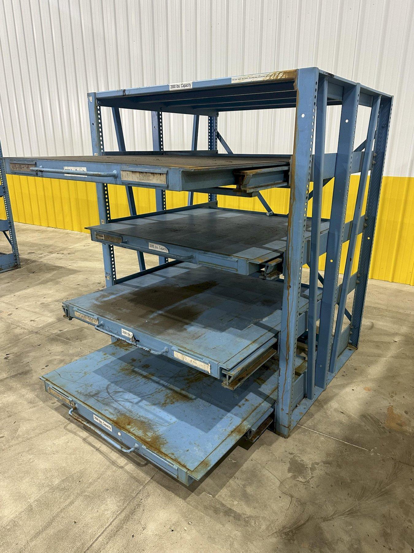 7 PULL – OUT DRAWER ADJUSTABLE DIE STORAGE RACK: STOCK #20422
