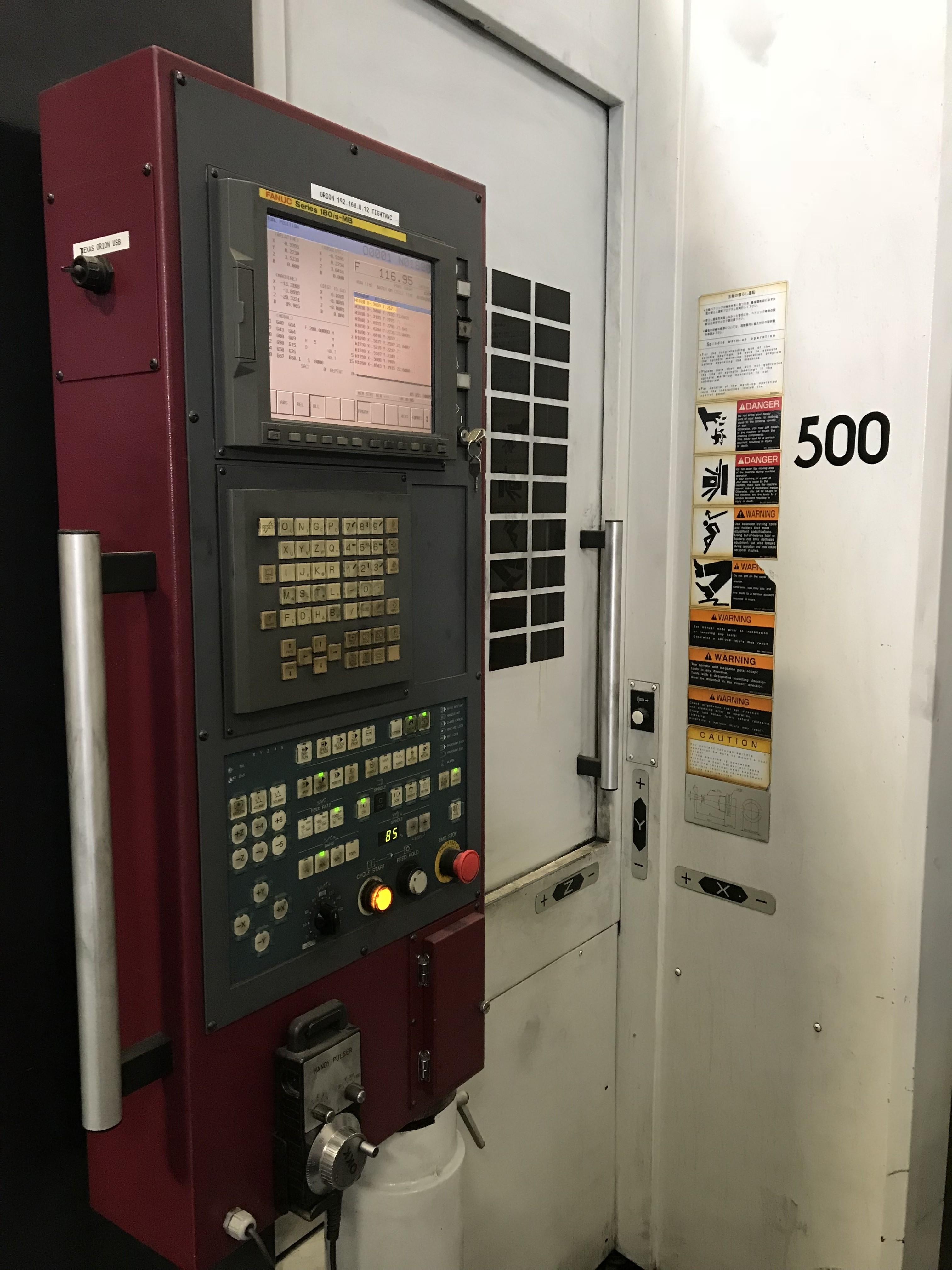 OKK Model HP 500S CNC Horizontal Machining Center, New 2005 Machine