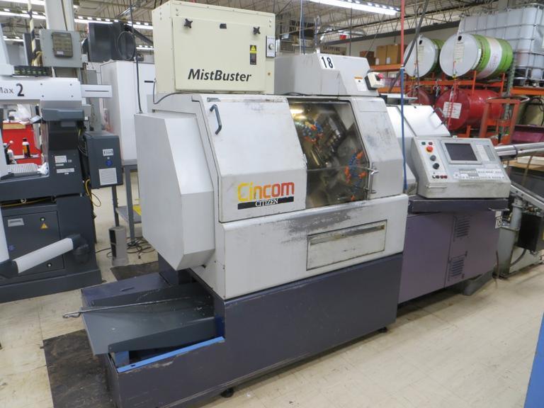Citizen L25 CNC Swiss Type Automatic Screw Machine, Spego Turnamic 12' Hydraulic Bar Feed, Parts Catcher- Auction Item