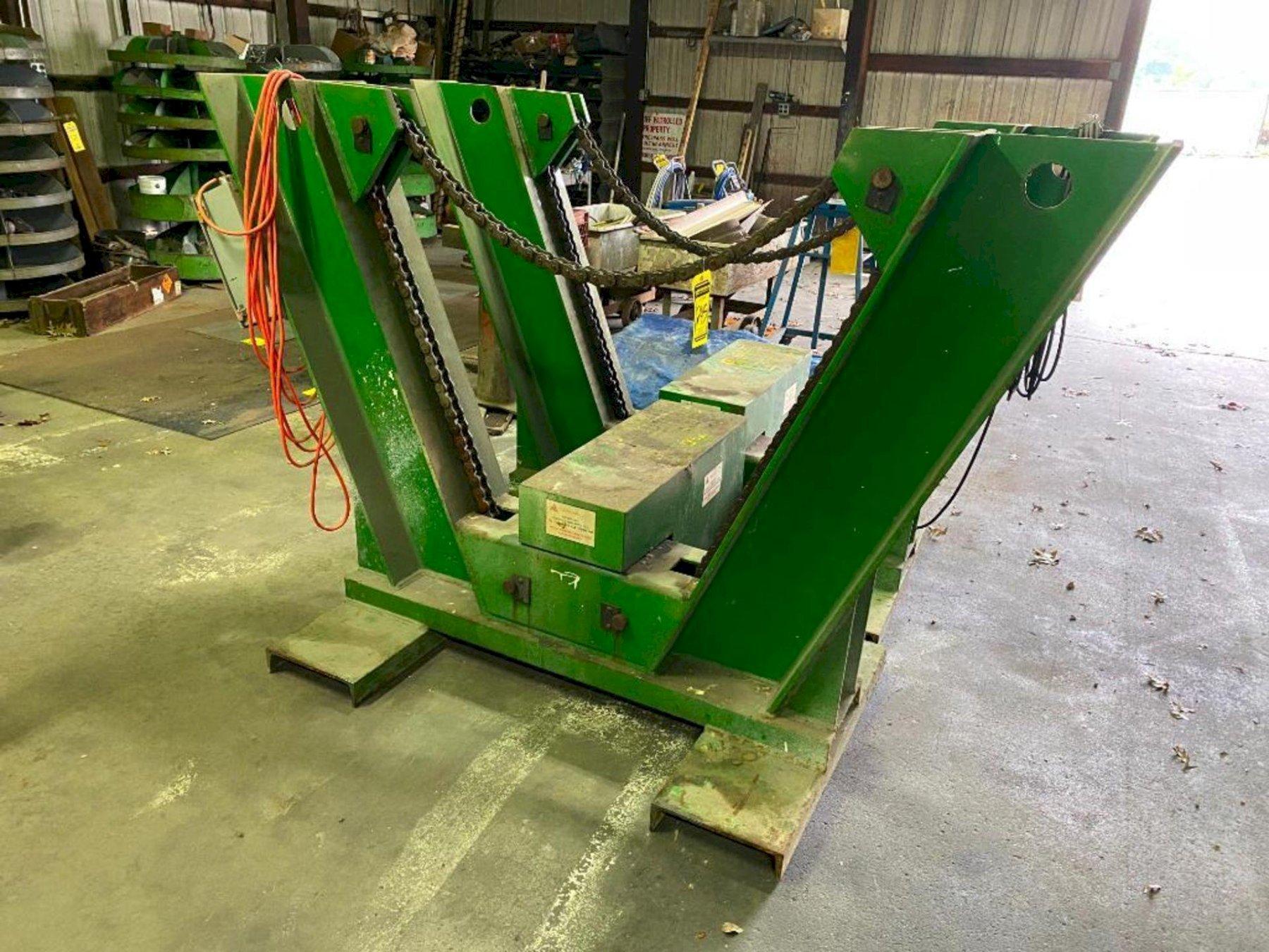 REA CHAIN DRIVEN POWERED BEAM ROTATOR / FLIPPER MACHINES STOCK 18979