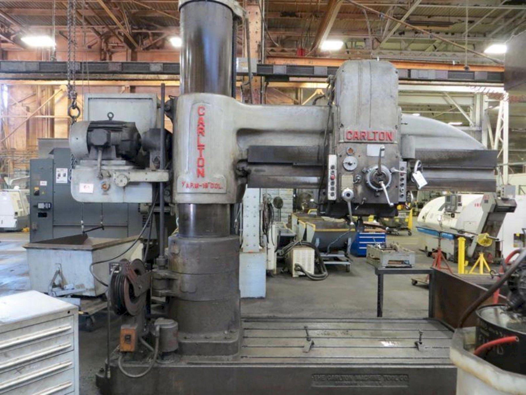 7′ X 19″ CARLTON MODEL 4A RADIAL ARM DRILL STOCK 22068
