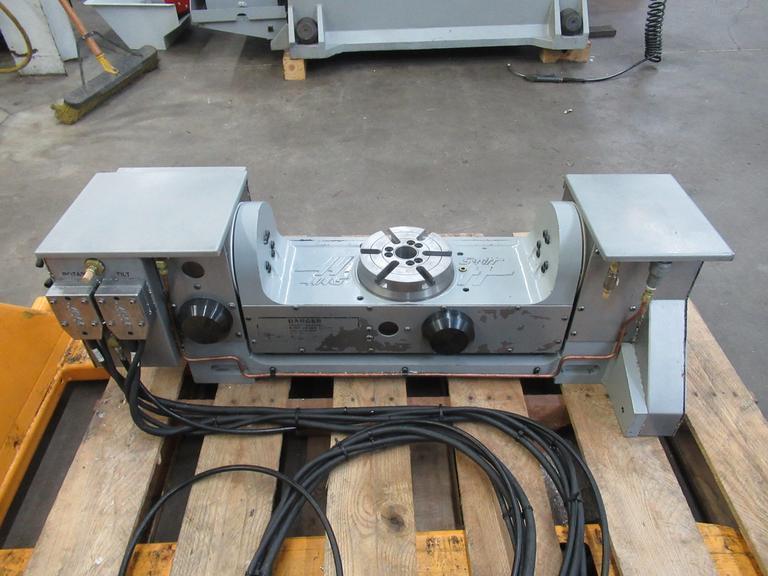 Haas TR-160 2-Axis Programmable Trunnion Table, 6.3" Rotary Platen, Sigma 1  Brushless Drives, Air Brake