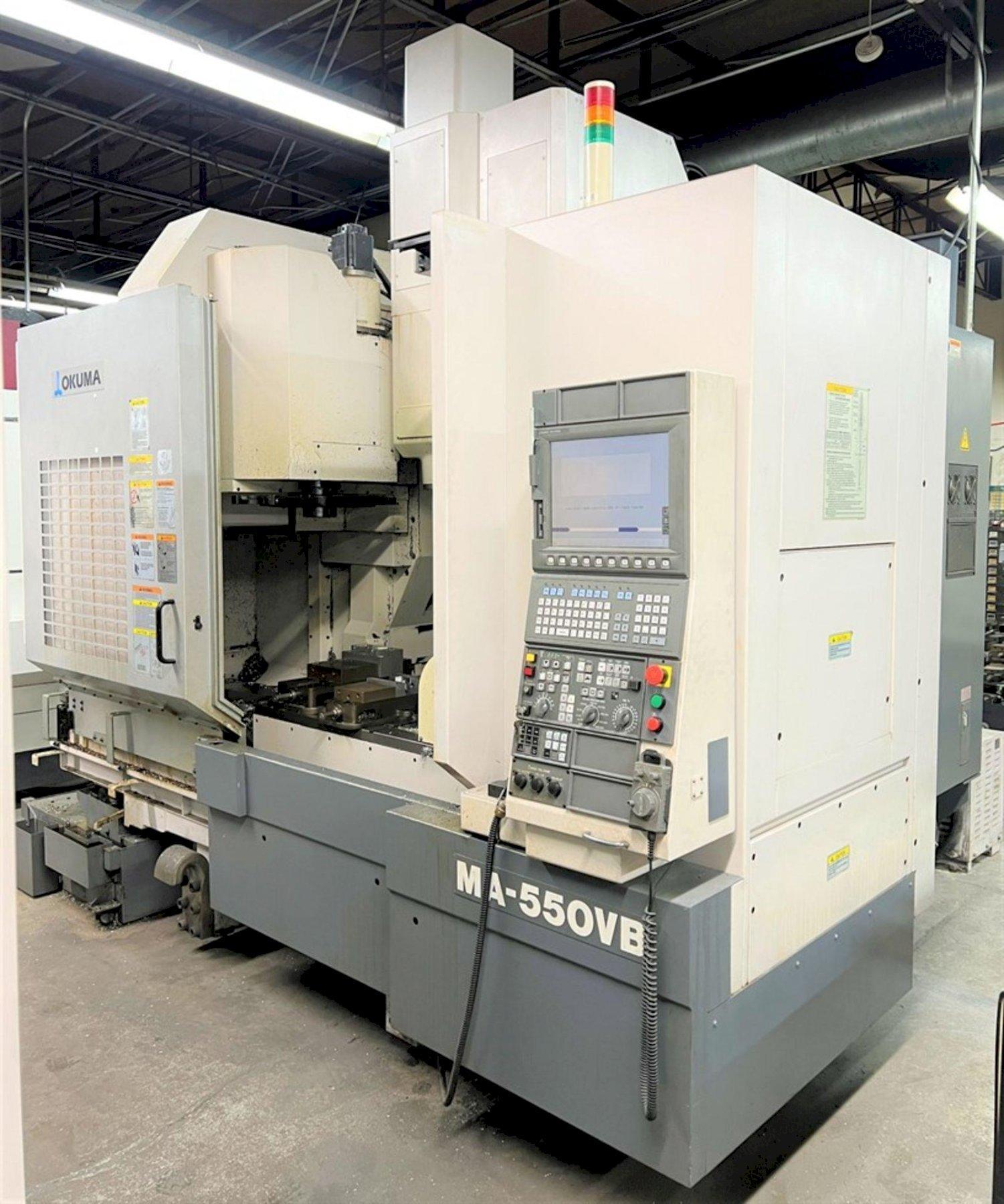 Okuma MA-550VB CNC Vertical Machining Center with 5 axis Tsudacoma Rotary Table