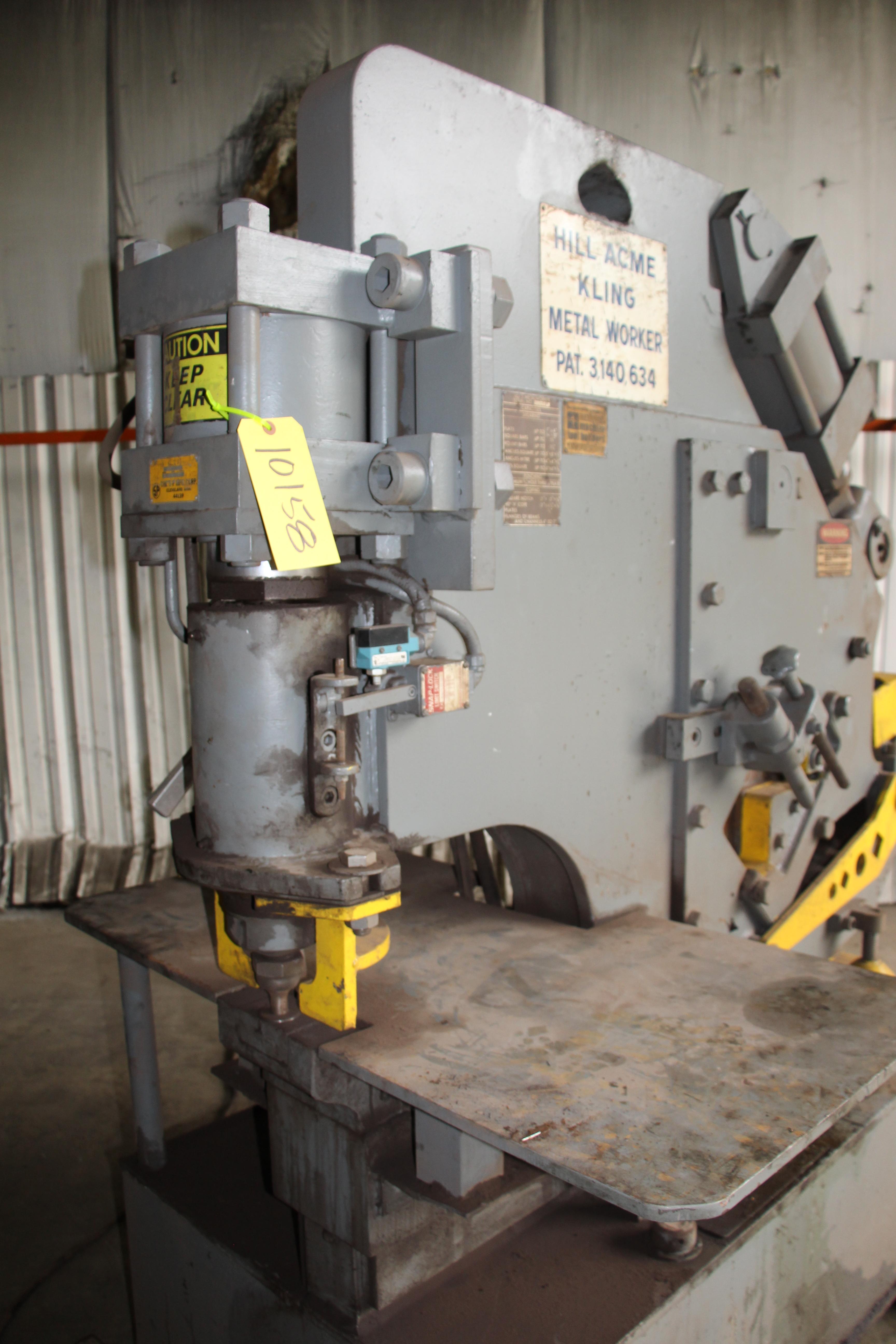 75 TON HILL ACME MODEL 5 HYDRAULIC IRONWORKER STOCK 10158