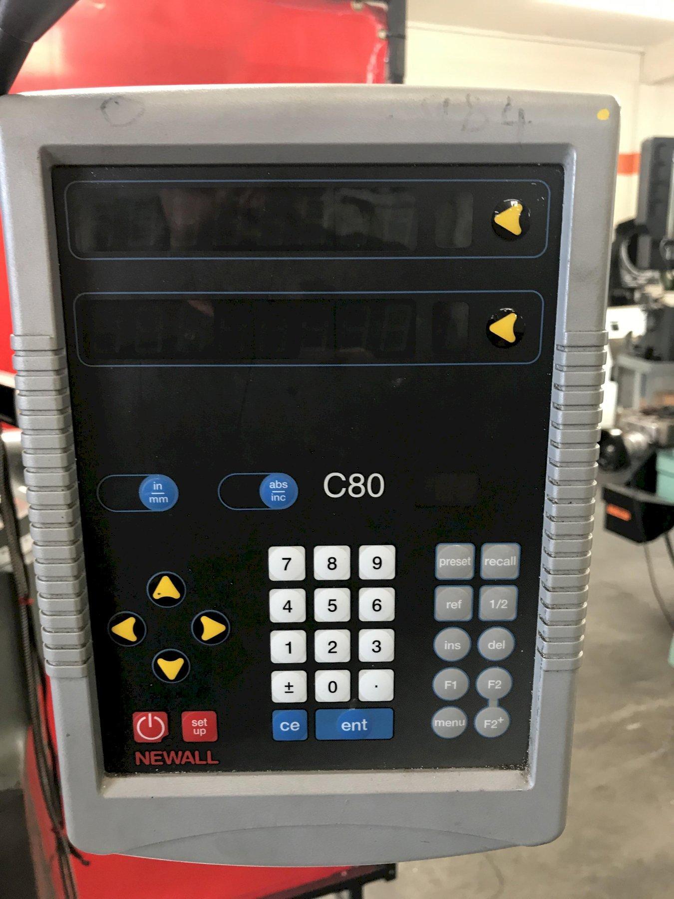 Dro Alignment Bridgeport Series II Vertical Mill with Newall C80 DRO, Align Power ...