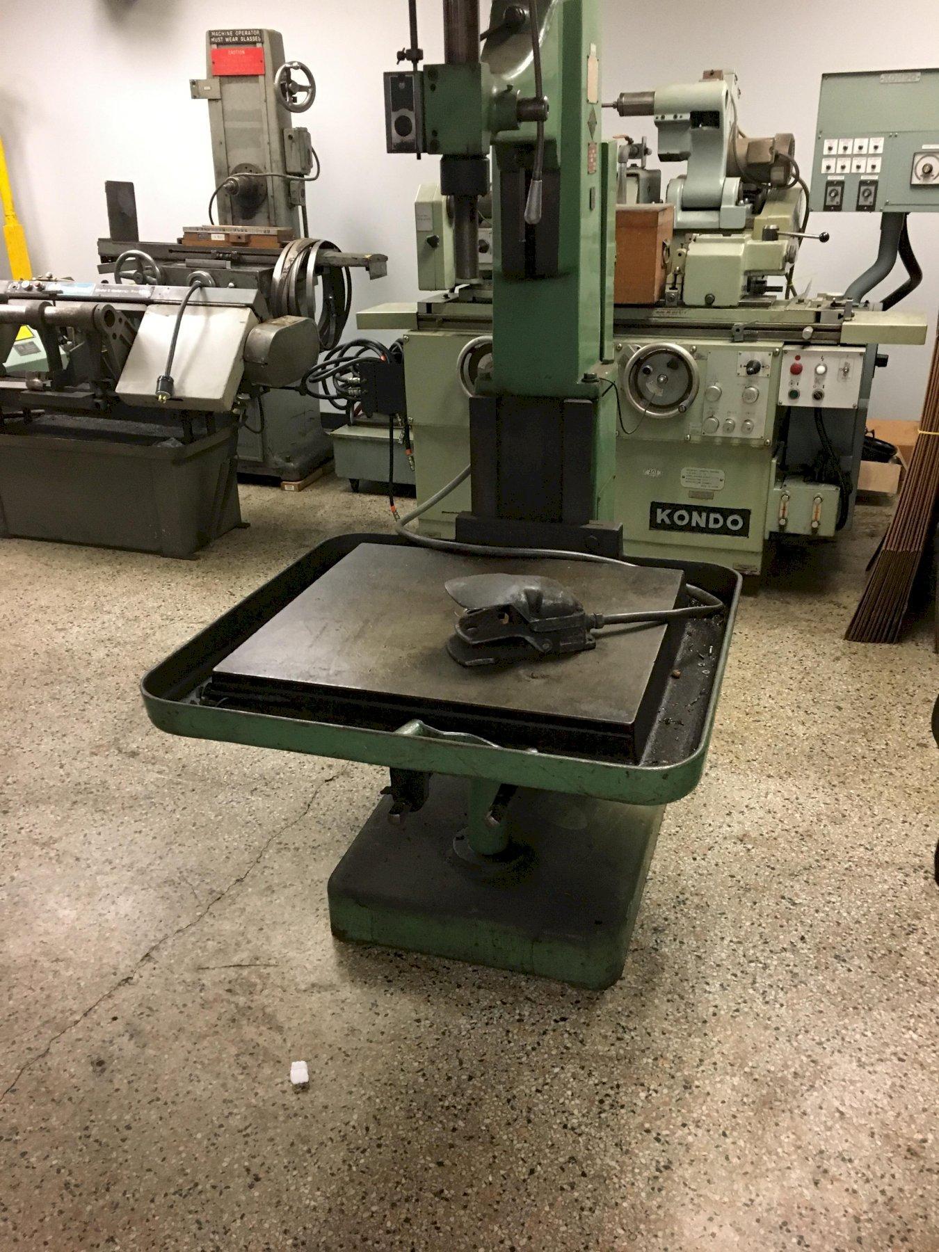 Edlund Model 2F15 Drill Press, S/N 64329, New 1964, with Motor Reversing Tapping Attachment. AMC