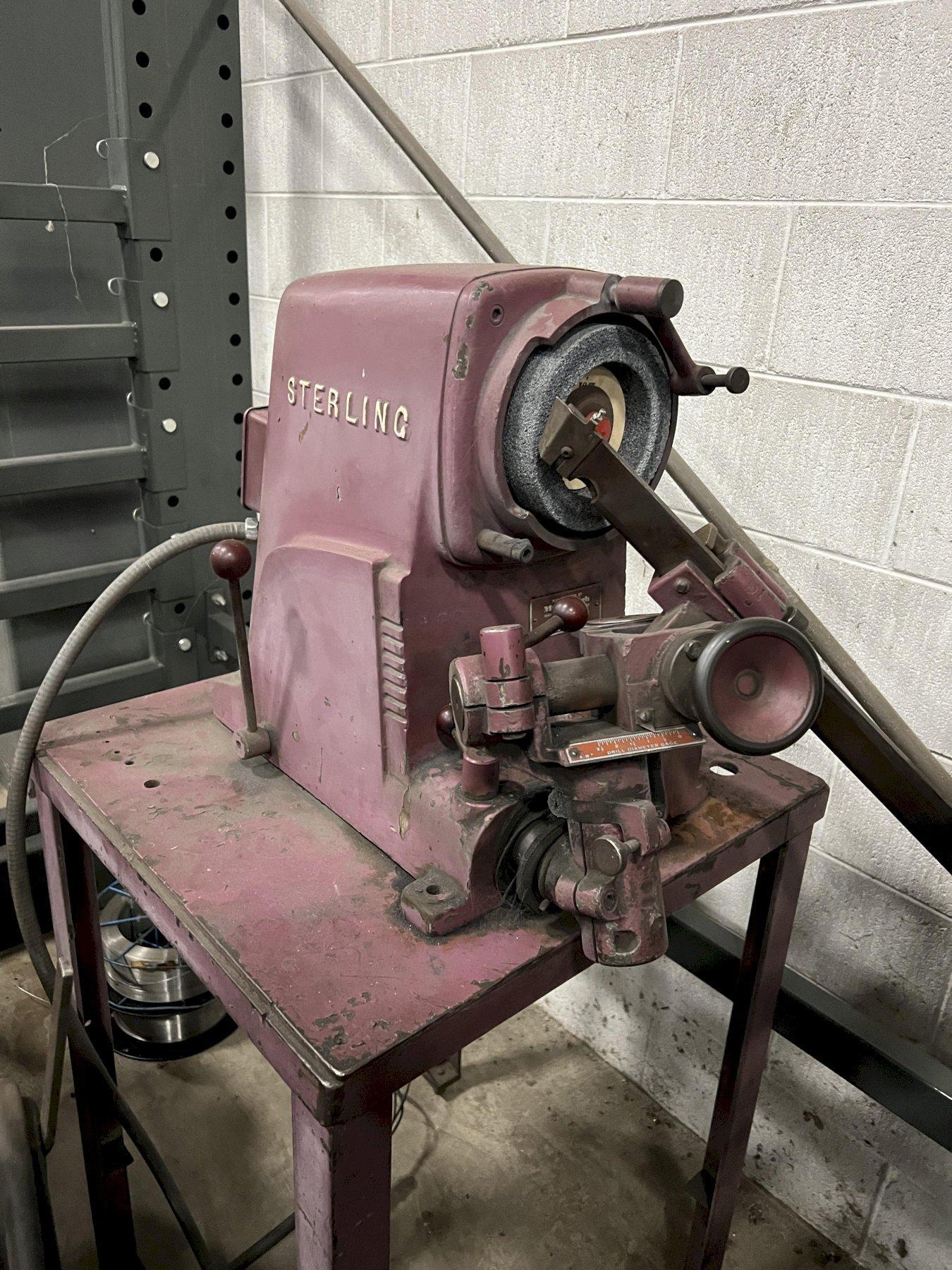 STERLING DRILL GRINDER SHARPENER, MODEL DG, 2 1/2" CAPACITY, STAND