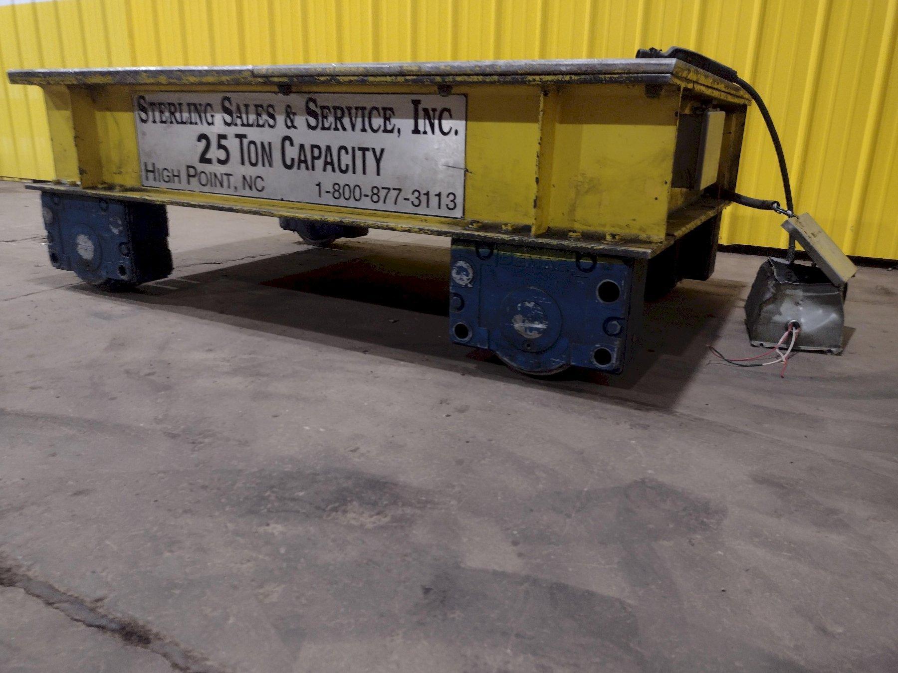 STERLING SALES & SERVICE 25TON CAPACITY POWERED RAIL TRANSFER CART