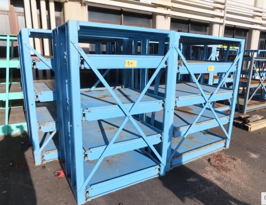 4 DRAWER ADJUSTABLE DIE STORAGE RACK, 2000 LBS CAPACITY PER PULLOUT ...