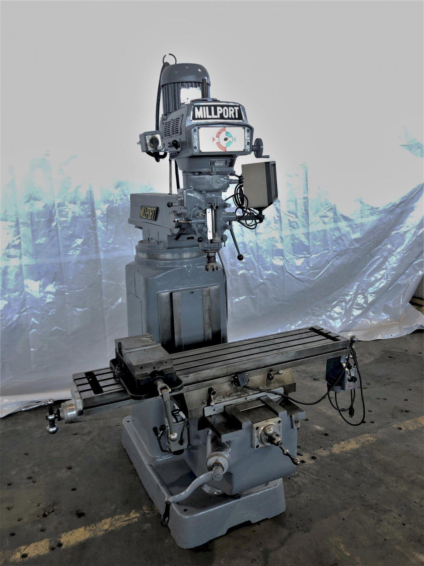 3 HP Millport Model 3VKI Vertical Mill G2000 Inc.