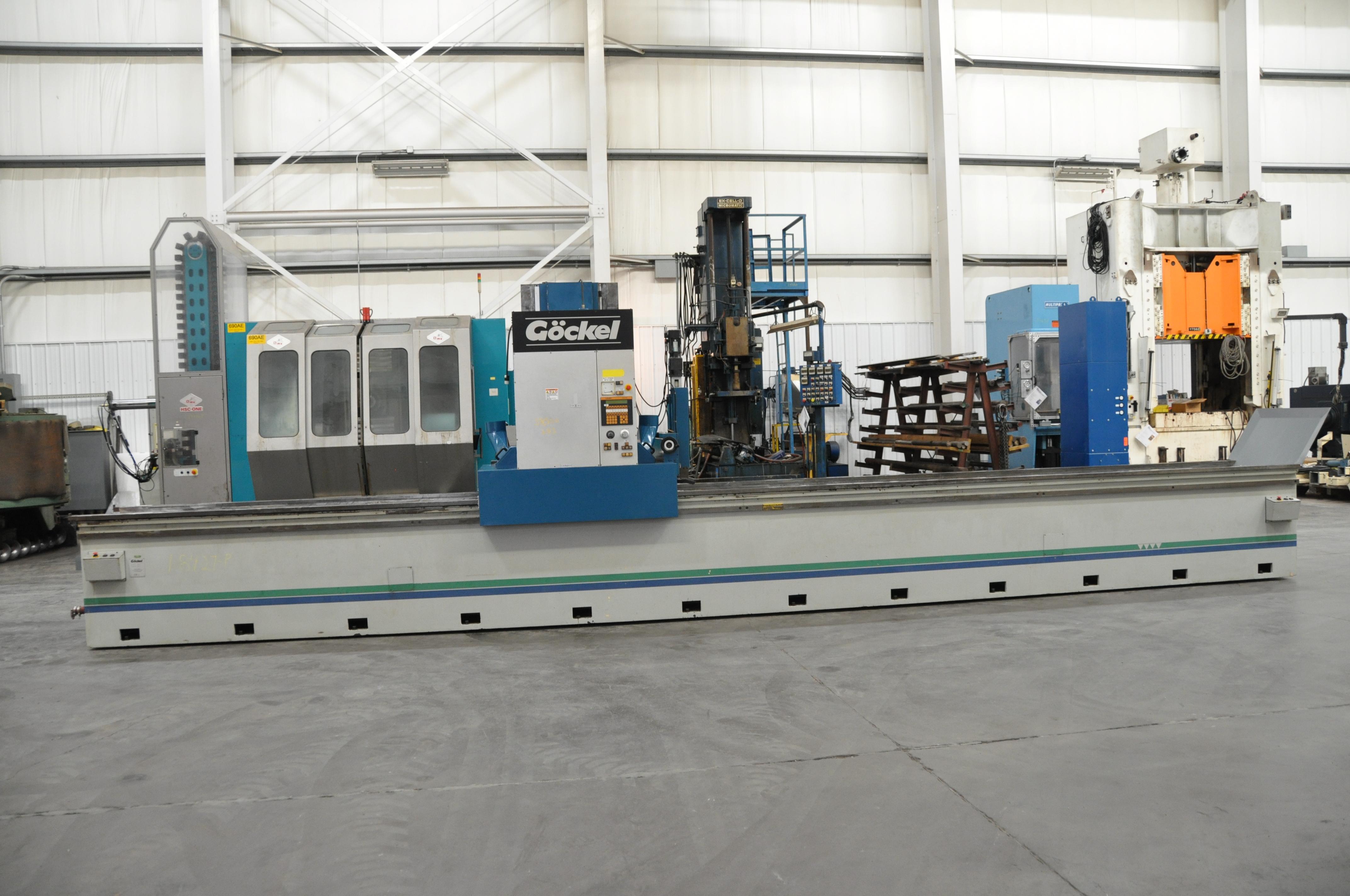 (1) Used Gockel Model G80P1 Long Bed Knife (Vertical HeadHorizontal