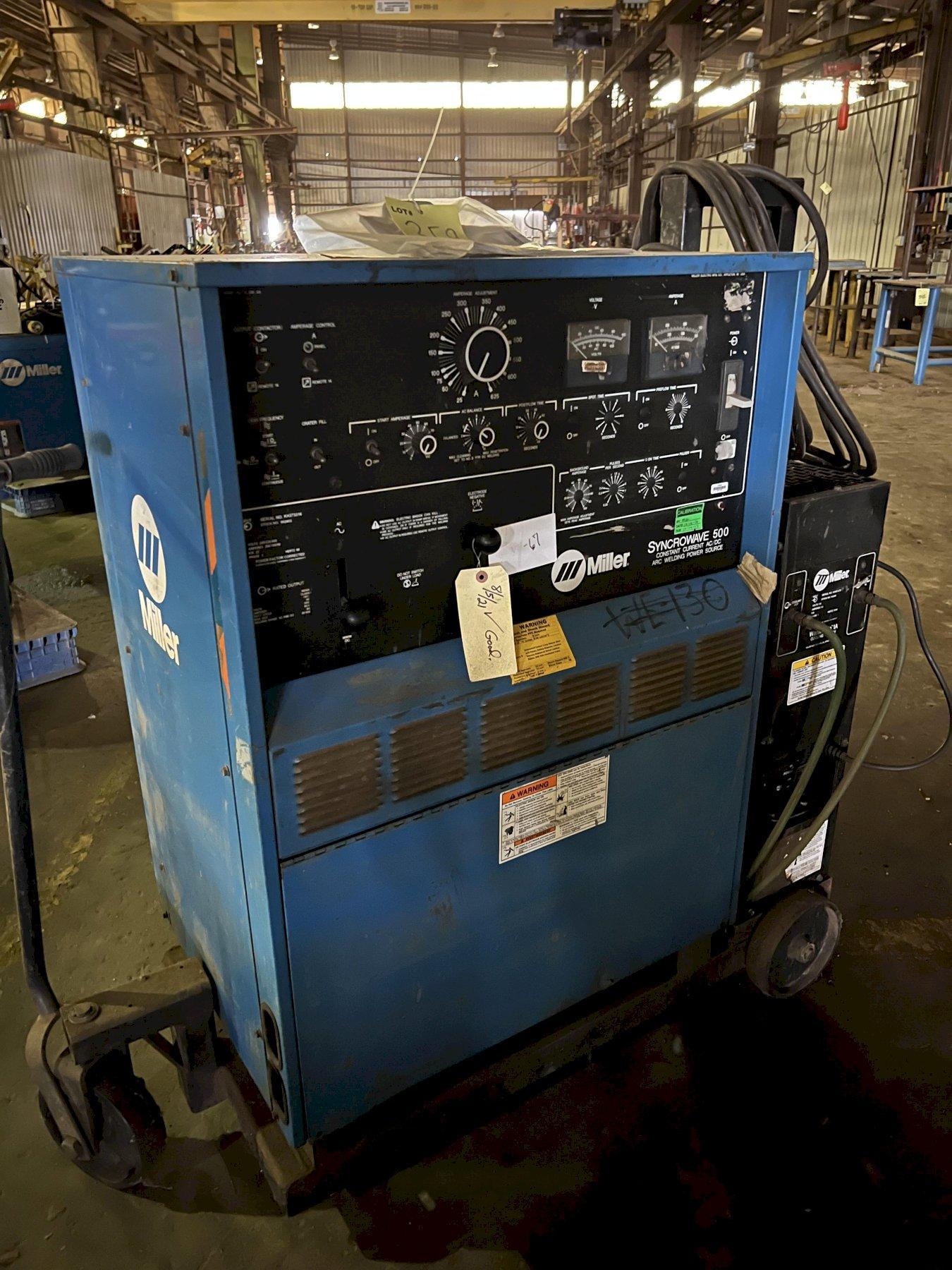 MILLER SYNCROWAVE 500 CONSTANT CURRENT AC/DC ARC WELDING POWER SOURCE ...
