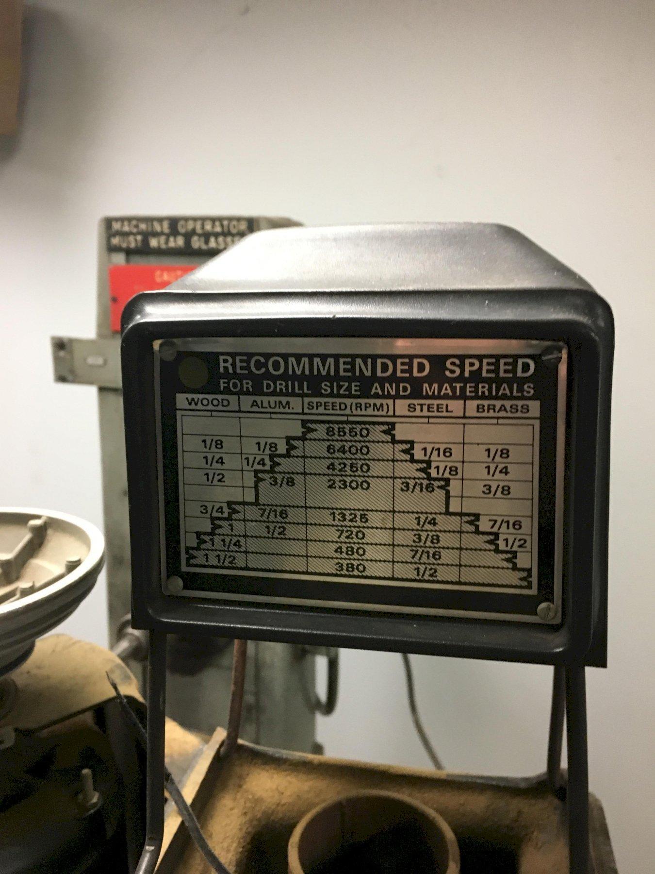 Sears Craftsman 151/2″ Round Column Floor Model Drill Press AMC