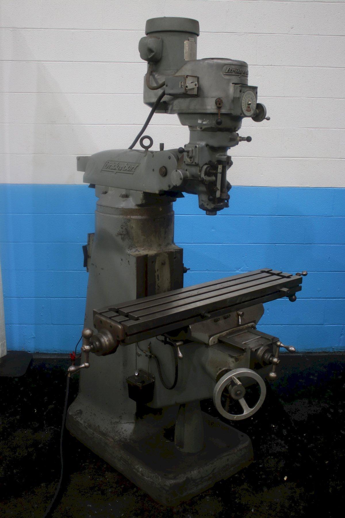 1-1/2 HP BRIDGEPORT VERTICAL RAM TYPE MILL: STOCK #75130