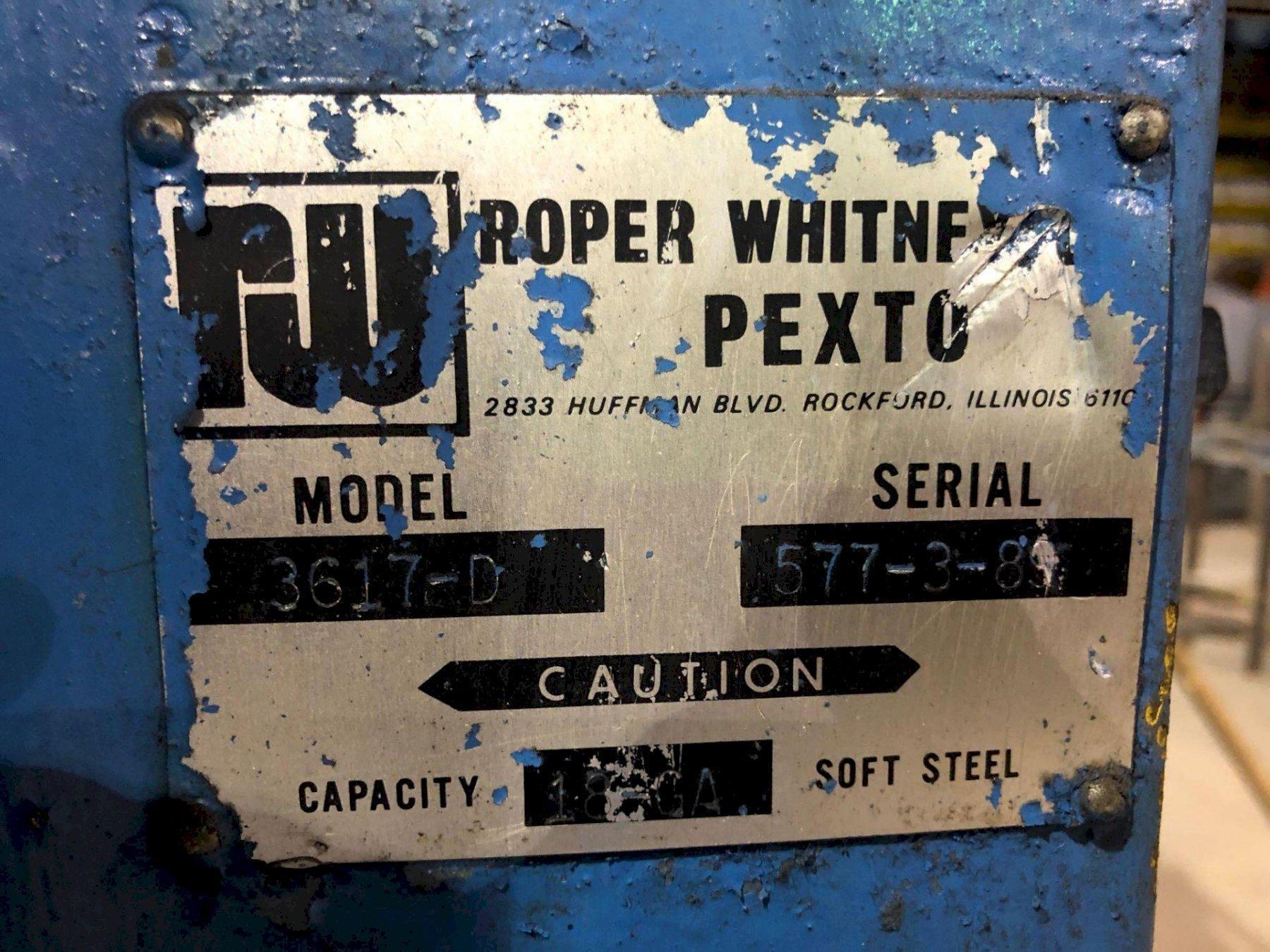 ROPER WHITNEY PEXTO 3671D POWERED COMBO ROTARY MACHINE. STOCK