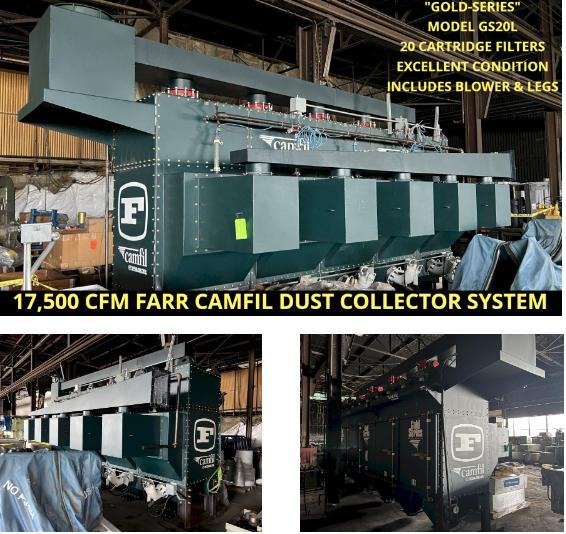 17,500 CFM (2011) FARR CAMFIL MODEL #GS20L GOLD SERIES DUST COLLECTOR SYSTEM: STOCK #16724