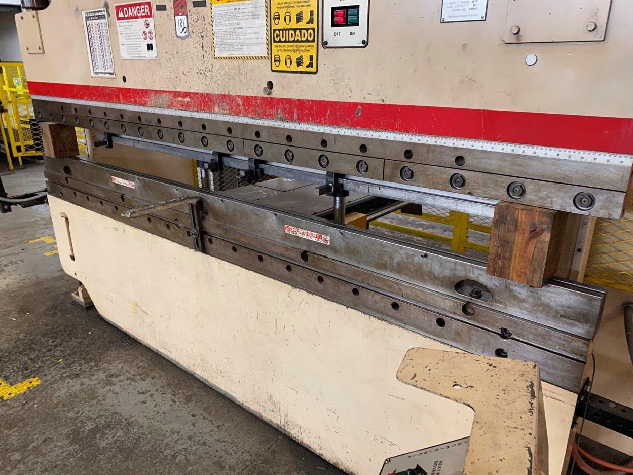 90 TON x 10′ CINCINNATI MODEL 90PF8 CNC HYDRAULIC PRESS BRAKE