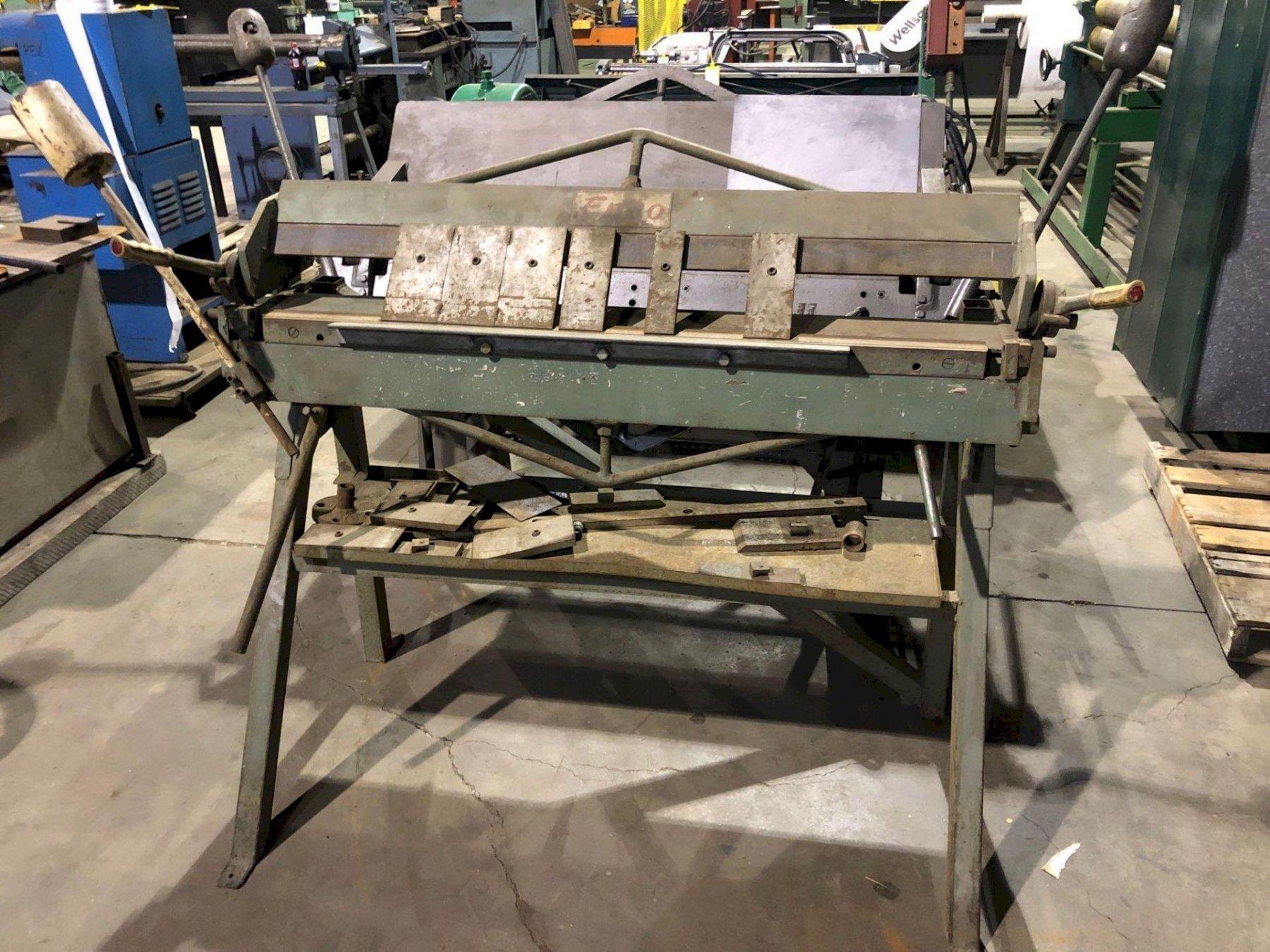 48″ X 16 GA. ENCO MODEL 91275 FINGER BRAKE. STOCK 0415321 G2000 Inc.