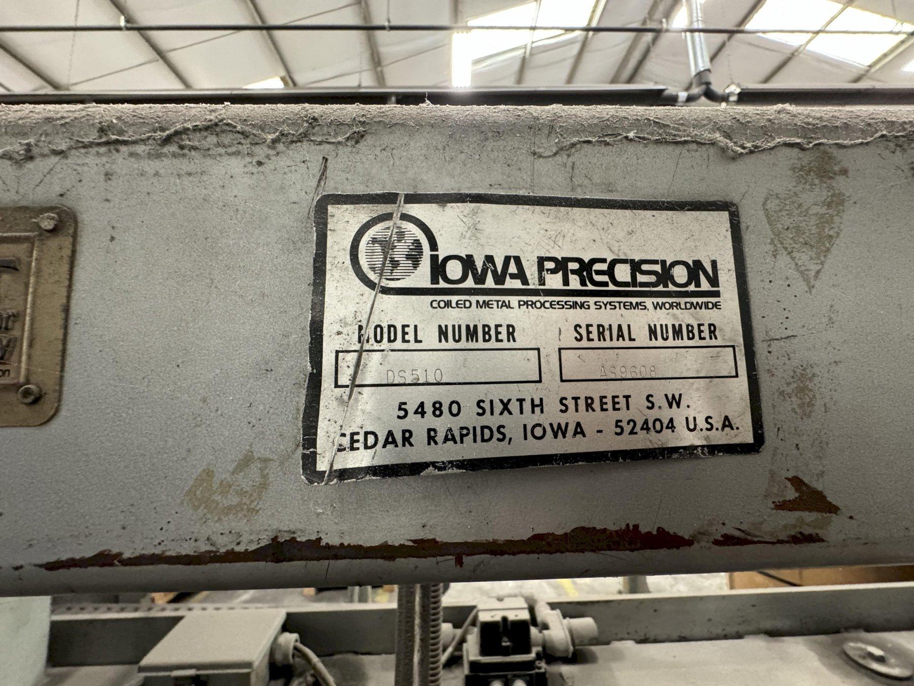 60″ x 20,000 LB IOWA PRECISION SLEAR LINE, SLITTING & CUT TO LENGTH ...