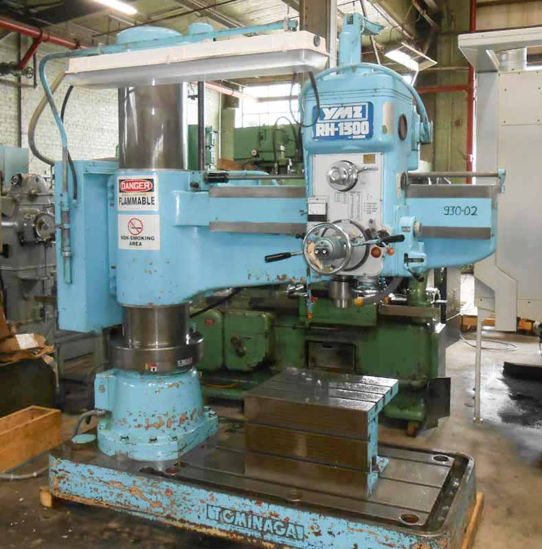 4' x 14" YMZ/Yamazen Model RH-1300 Radial Drill
