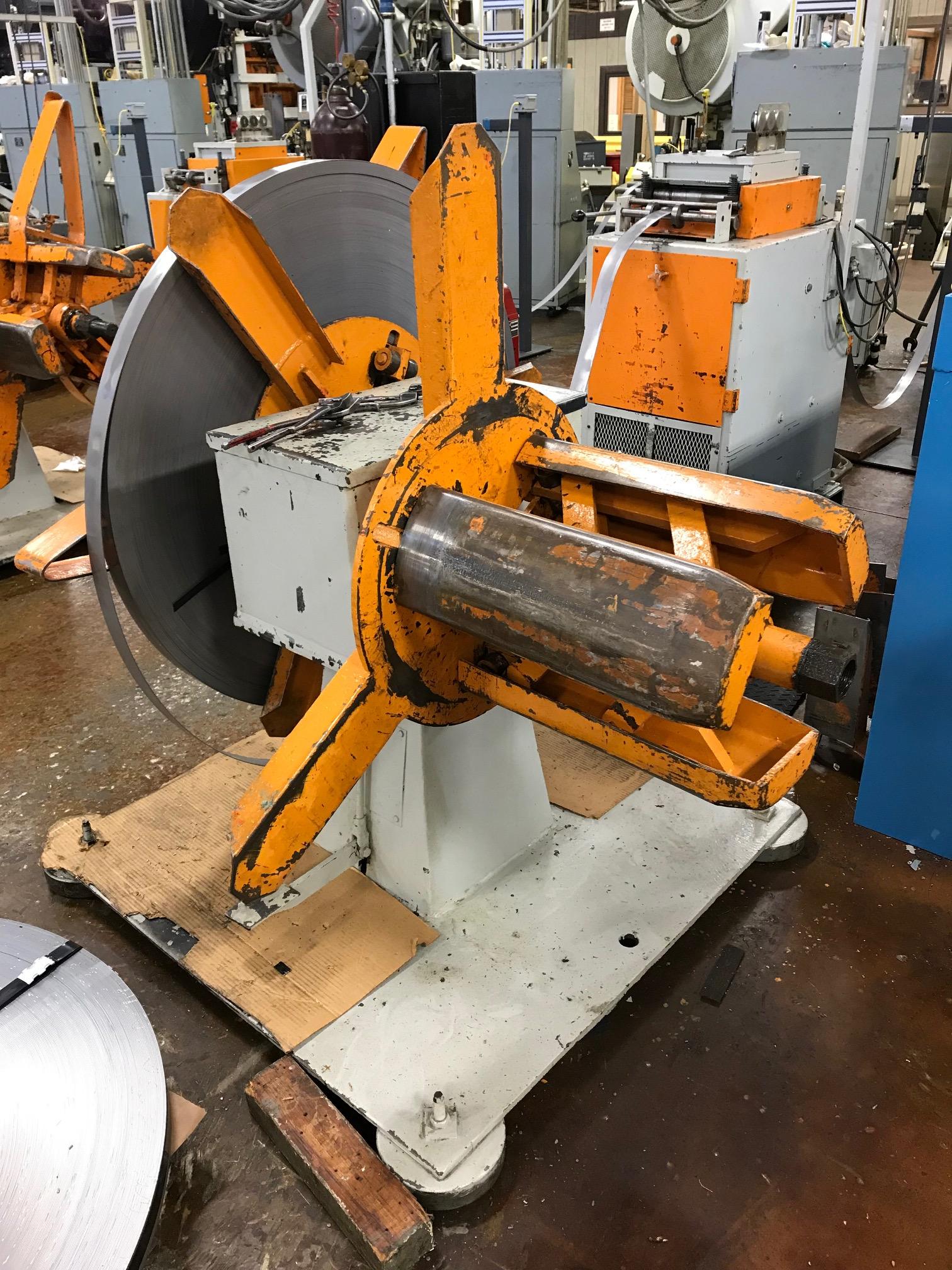 American Steel Line Double End (PullOff) Coil Reel Uncoiler 2,500 Lbs