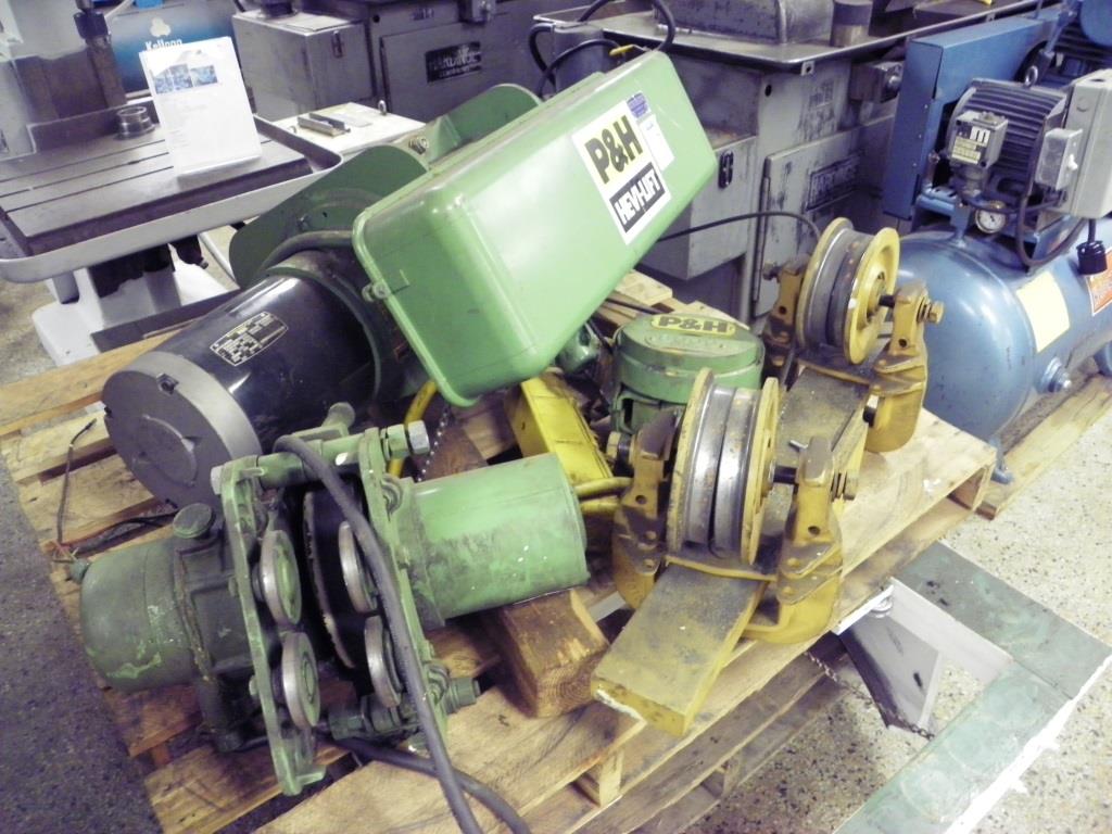 P&H HeviLift 3 Ton Electric Hoist, Cat 5B3321, S/N 613546, AMC
