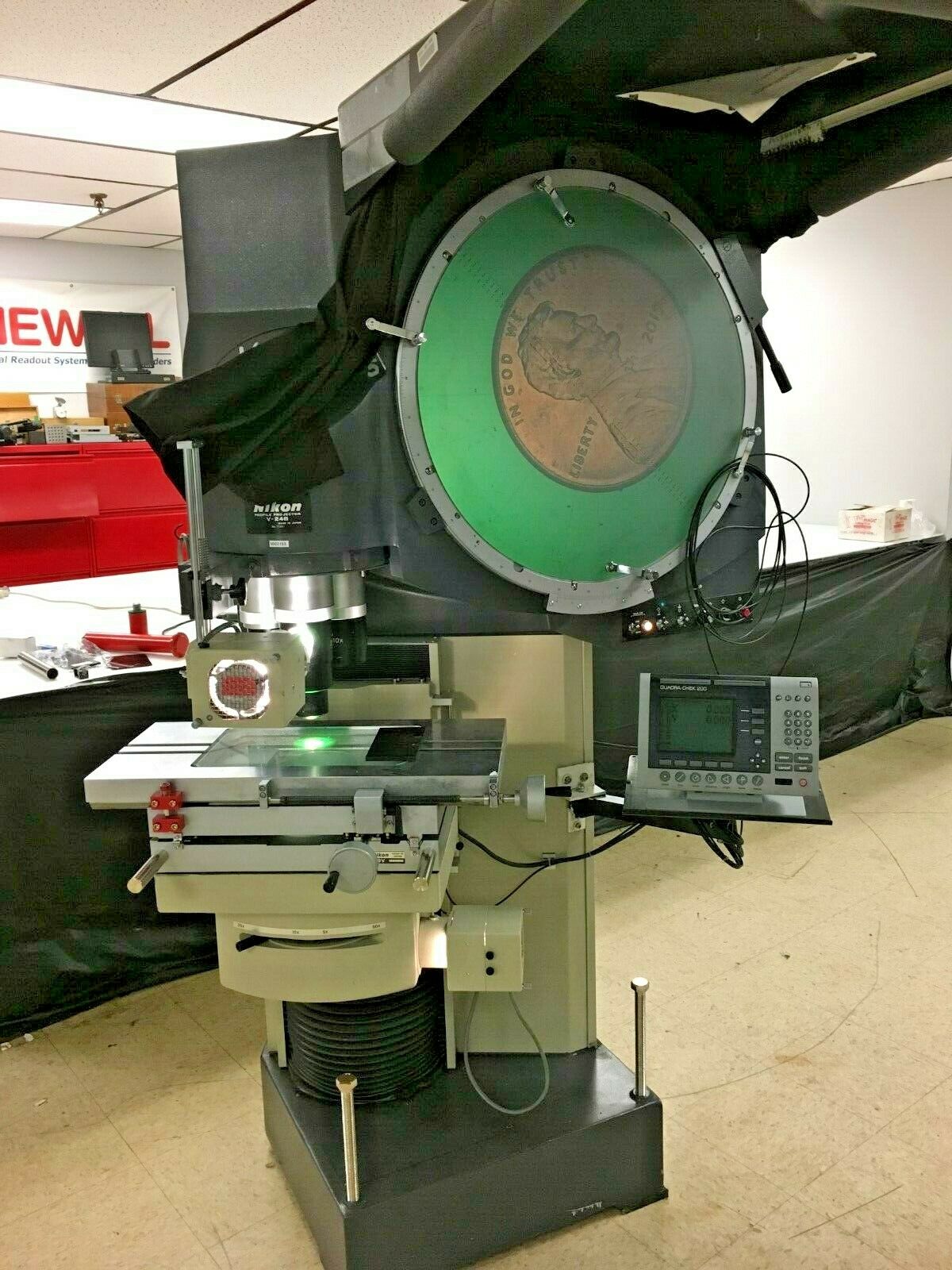 24 Nikon Model V 24b Vertical Beam Floor Model Optical Comparator 24 Nikon Model V 24b Vertical Beam Floor Model Optical Comparator