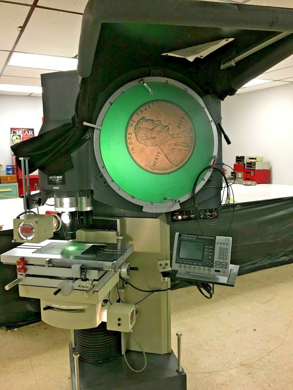 24 Nikon Model V 24b Vertical Beam Floor Model Optical Comparator 24 Nikon Model V 24b Vertical Beam Floor Model Optical Comparator