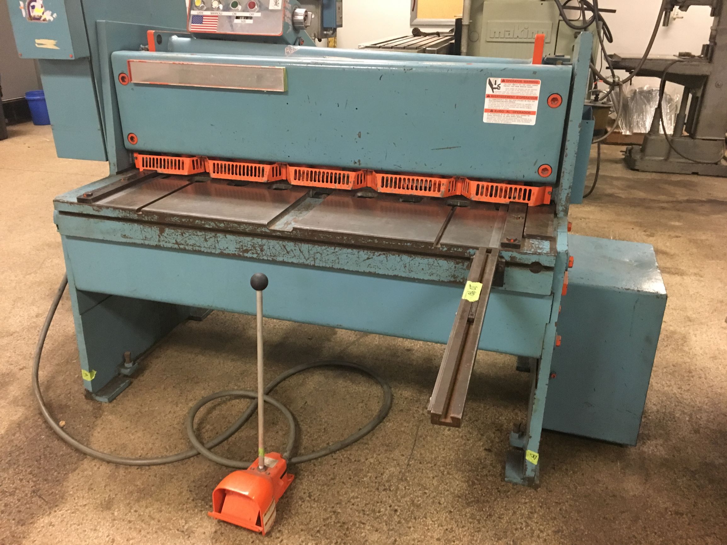 Niagara Model 1R4 10 ga x 48″ Mechanical Power Shear, S/N 64513. AMC