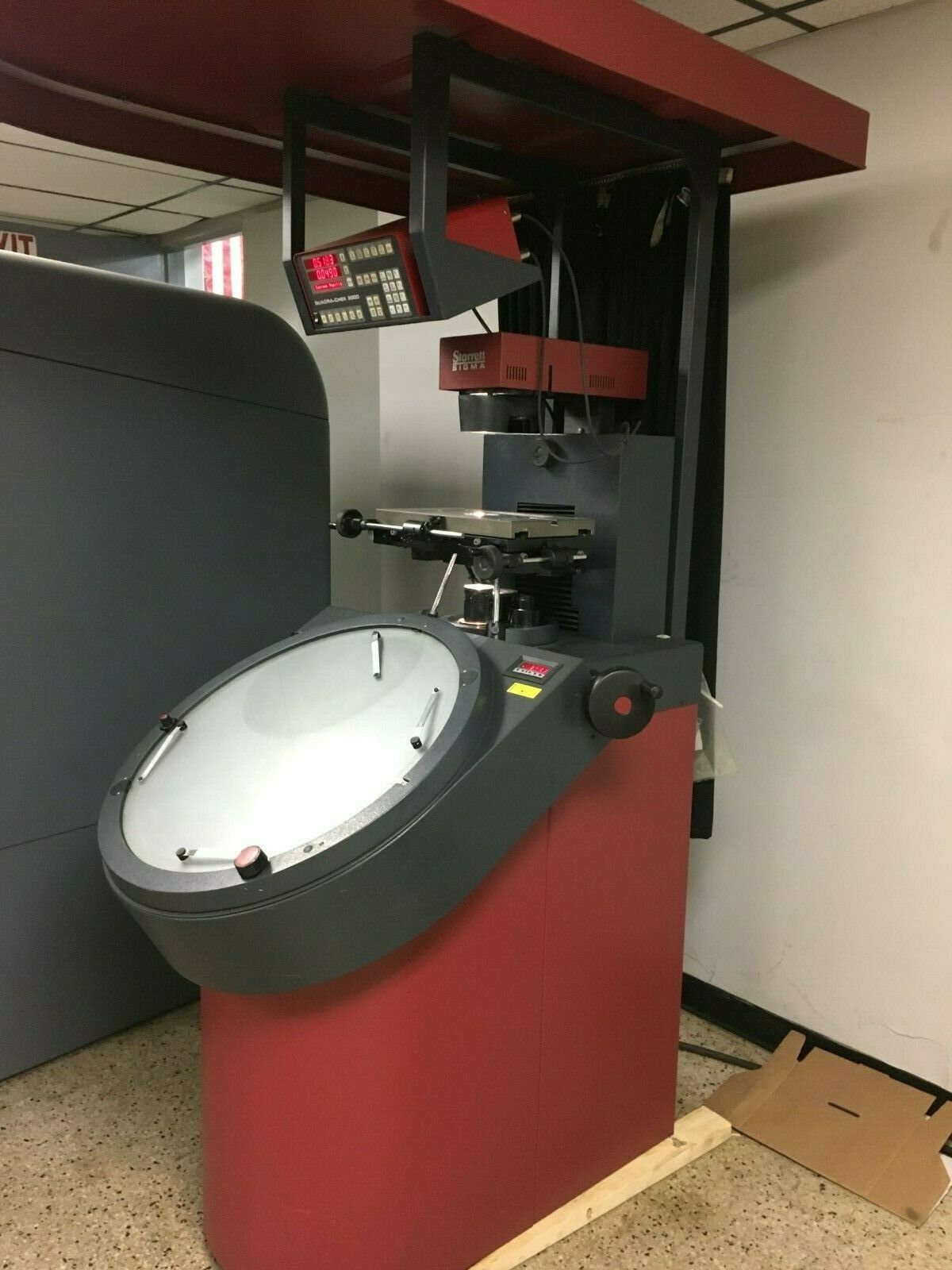 24″ STARRETT Model VF600 Vertical Beam Optical Comparator, S/N 5382