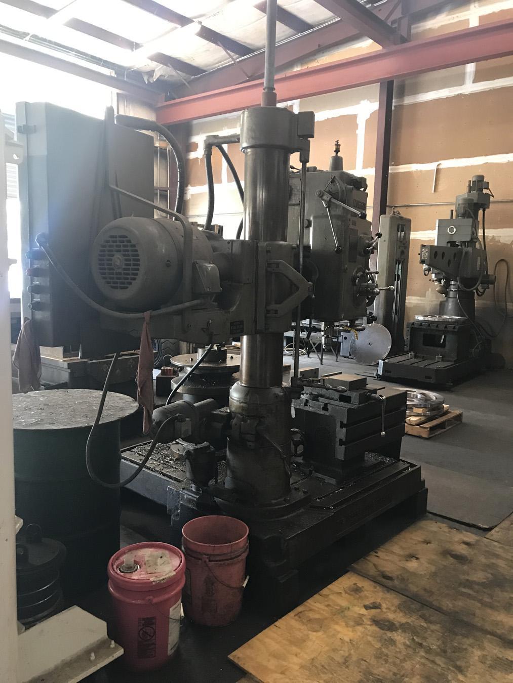 Used, 3′ x 9″ Morris “MorSpeed” Radial Arm Drill Harris Machine Tools