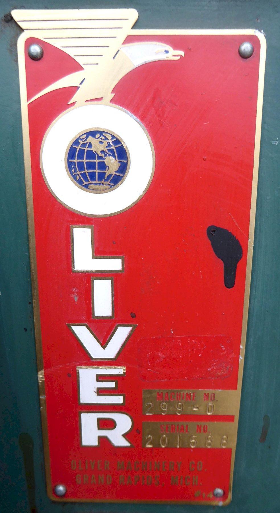 24″ Oliver Wood Planer 299D C.W. Wood Machinery Inc.