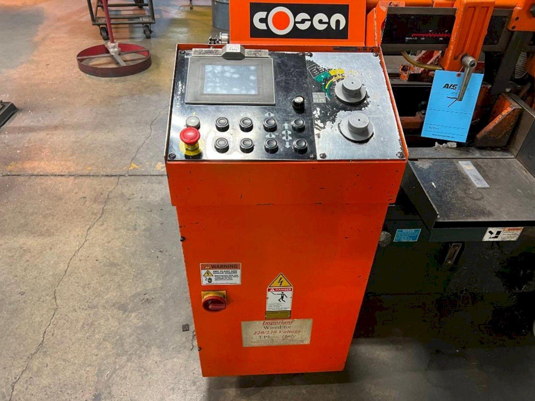 COSEN MODEL C260NC AUTOMATIC HORIZONTAL BAND SAW Blumberg Machinery Co.