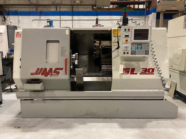 Haas SL-30 CNC Lathe with Servo Bar 300 Bar Feeder