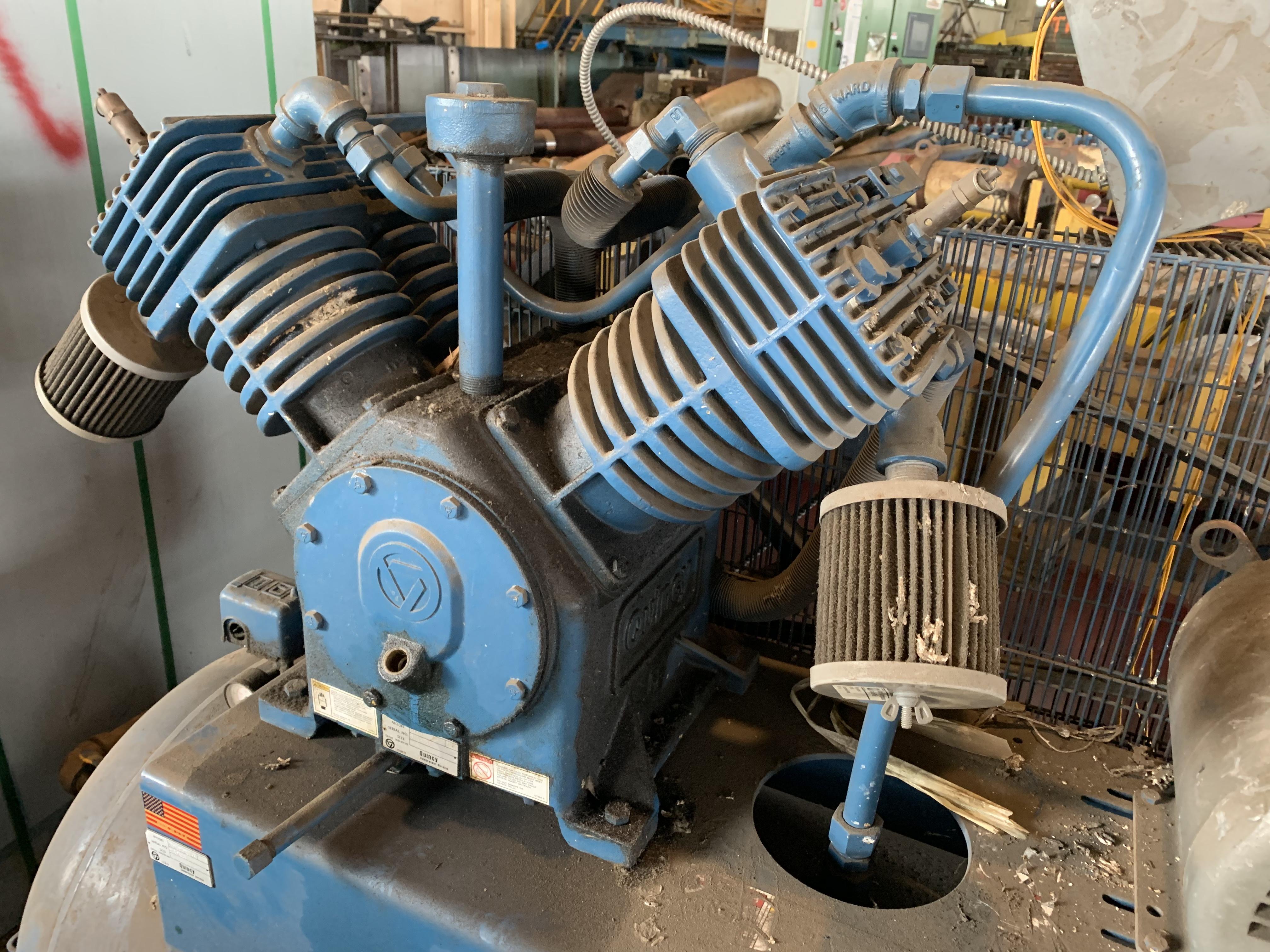 10 HP QUINCY MODEL QT10 RECIPROCATING AIR COMPRESSOR STOCK 10820