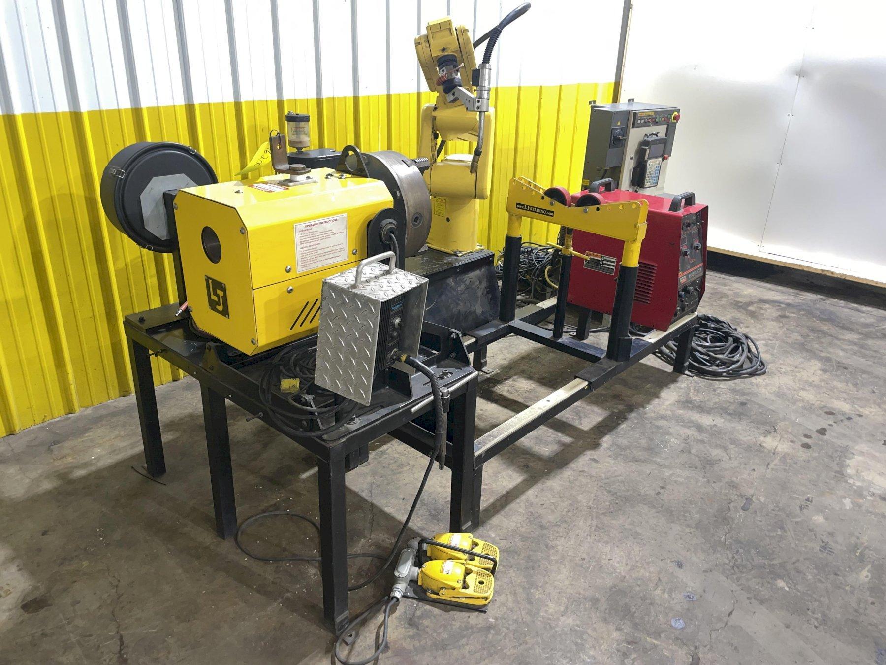 FANUC ROBOT/LINCOLN WELDER/POSITIONER WELDING SYSTEM STOCK 16200