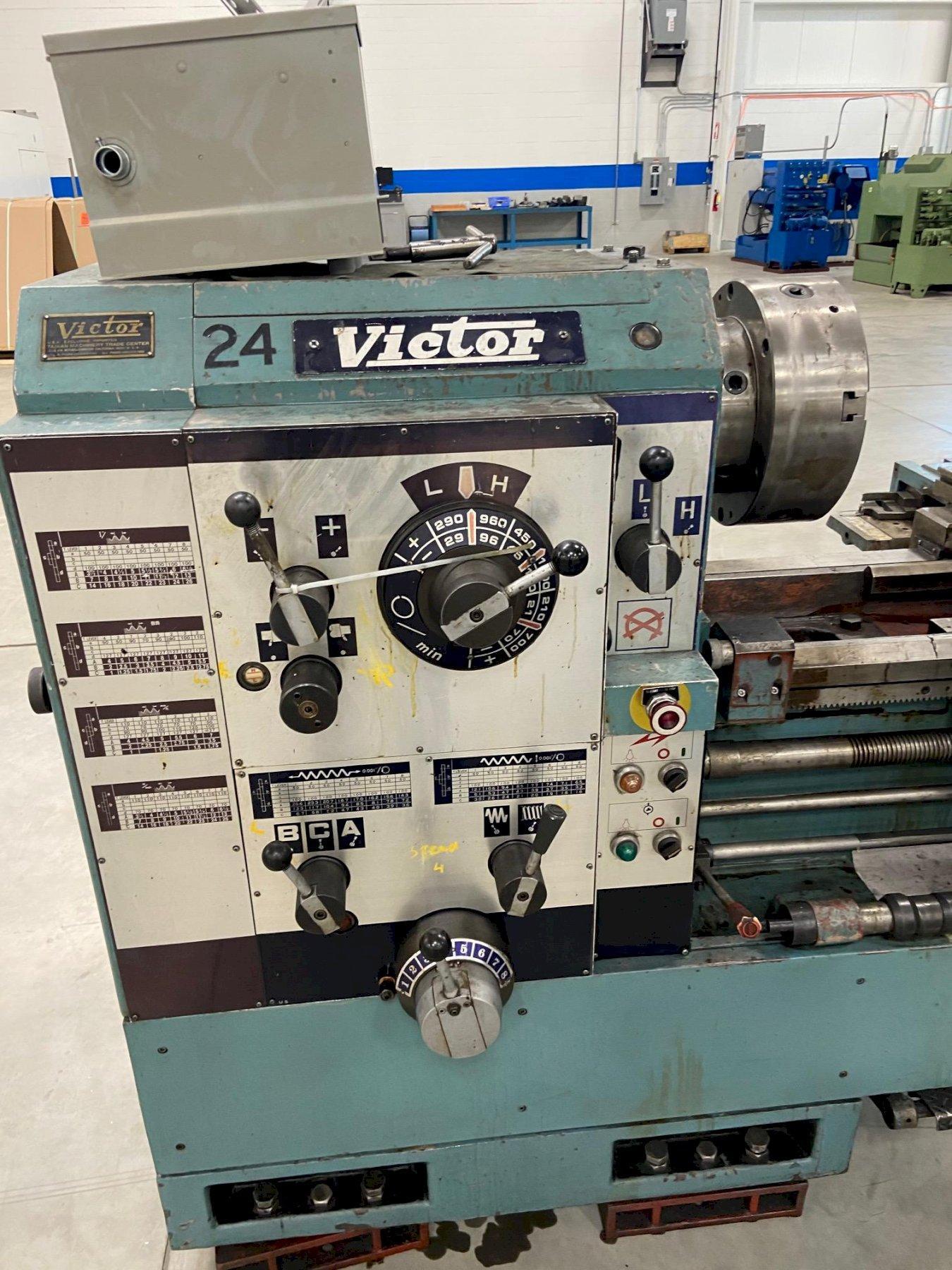 24″ X 120″ VICTOR LATHE. STOCK 0104821 G2000 Inc.