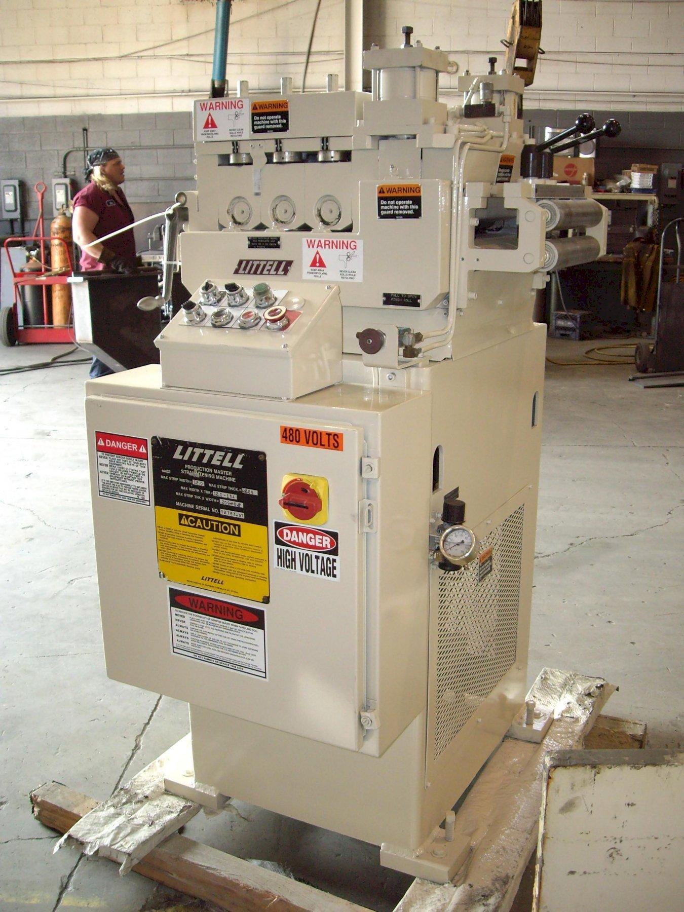 LITTELL Production Master Powered Coil Straightener 12″ Wide x .135″